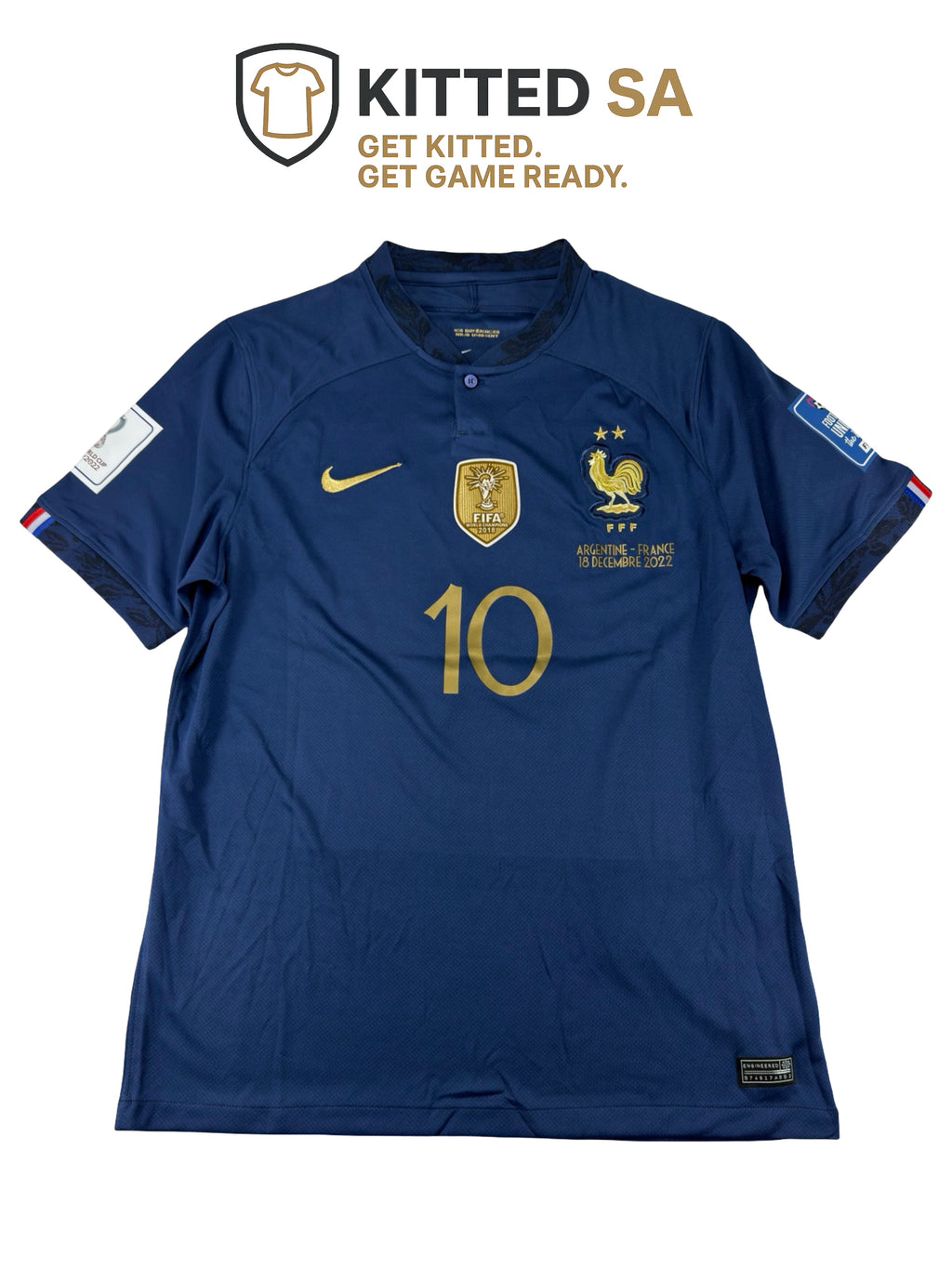 France 2022 Mbappé World Cup Final Home Kit