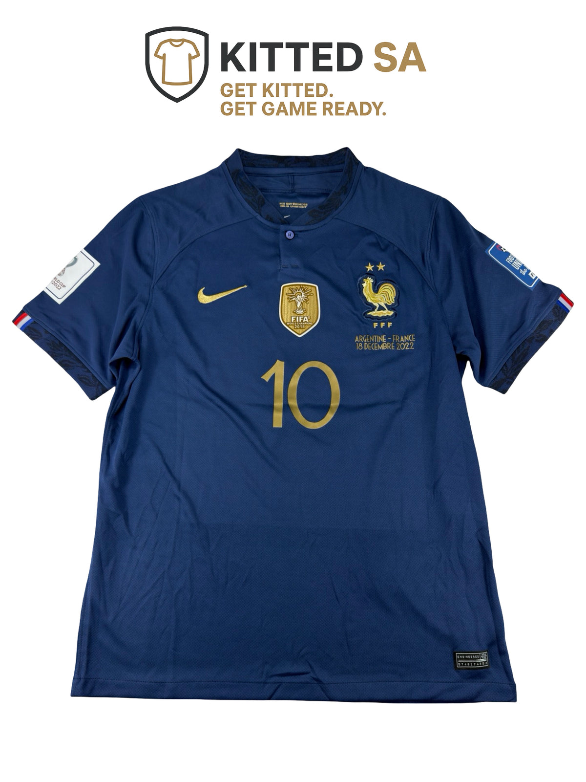 France 2022 Mbappé World Cup Final Home Kit
