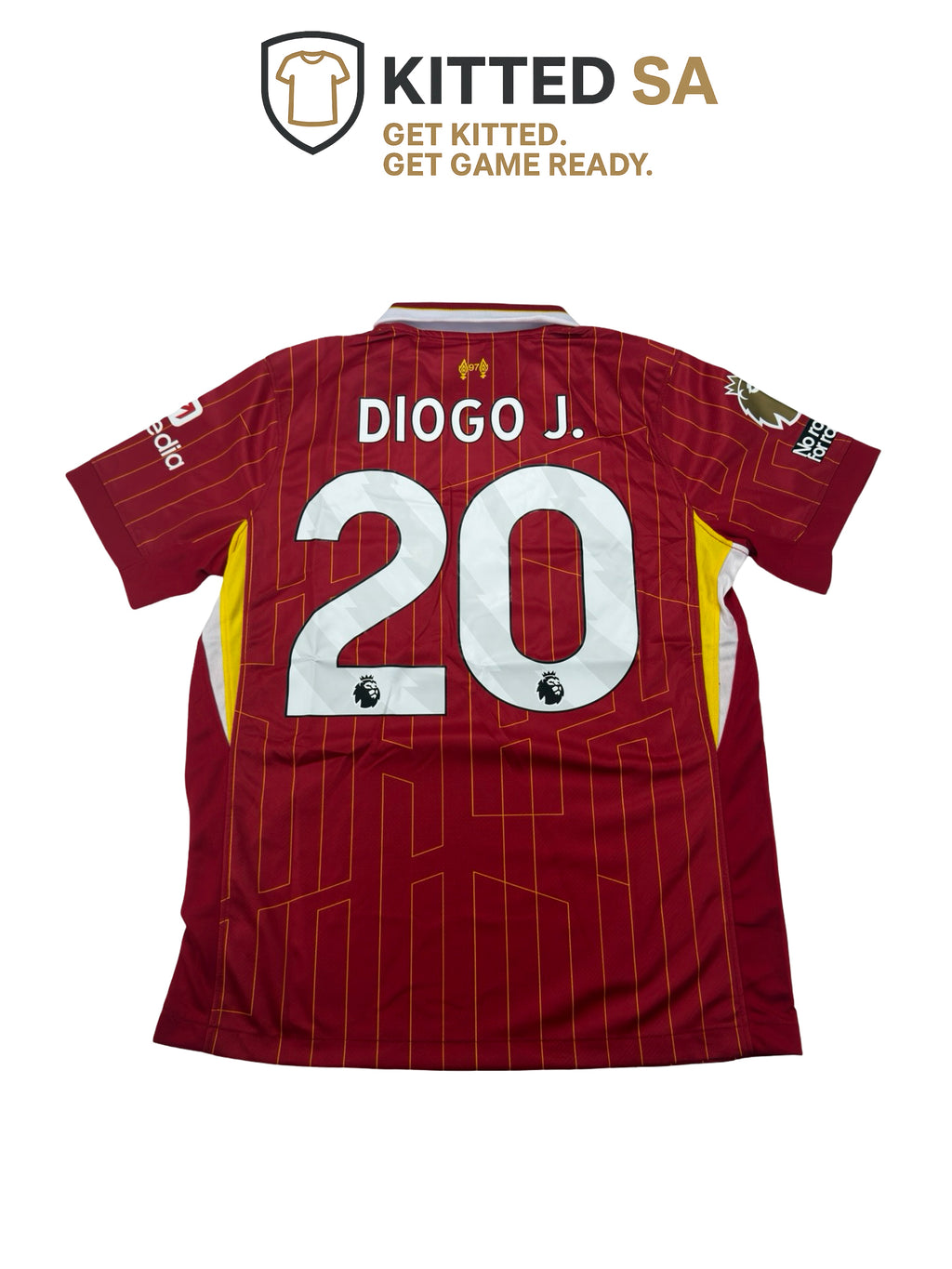 Liverpool 2024/25 Diogo Jota Home Kit – Champions Edition