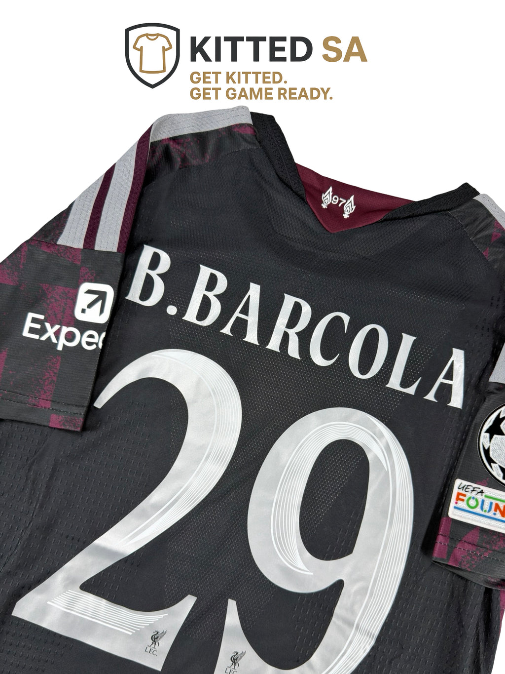Liverpool 2026/27 Barcola Third Player Edition Kit