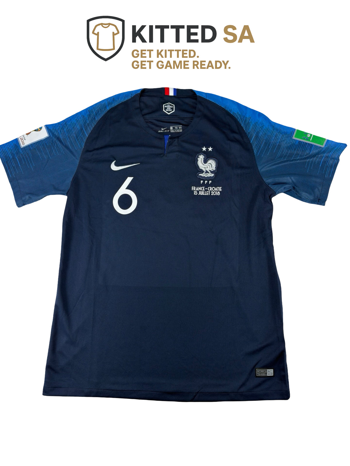 France 2018 Pogba World Cup Final Home Kit