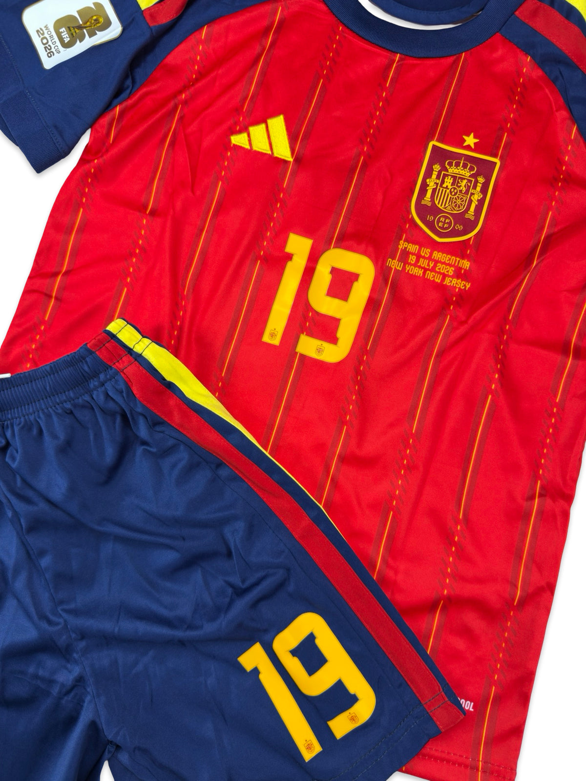 Spain 2026 Yamal World Cup Final Home Kids Kit with Shorts