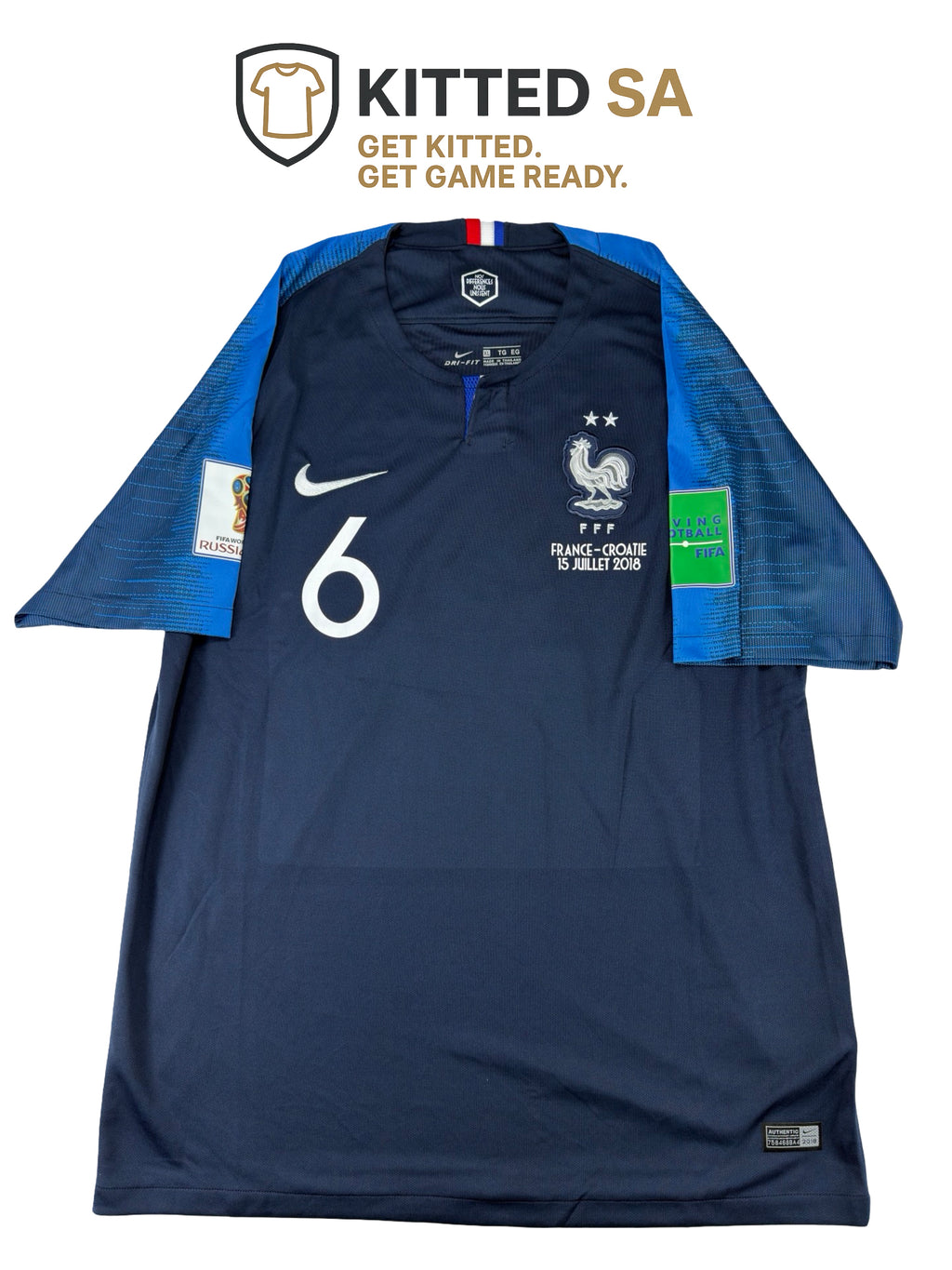 France 2018 Pogba World Cup Final Home Kit