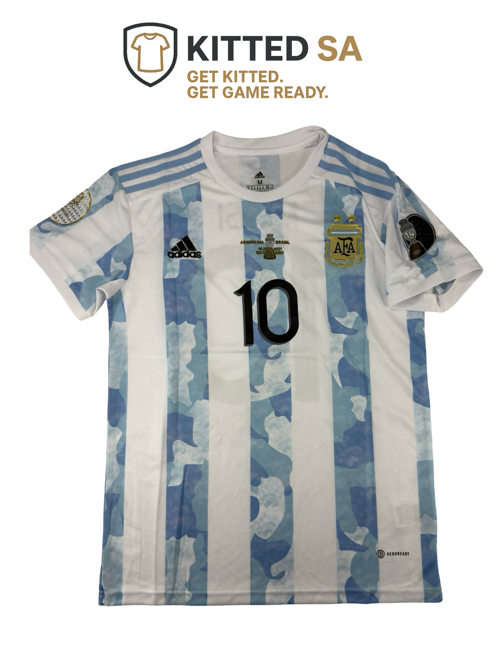 Argentina 2021 Messi Copa América Final Home Kit
