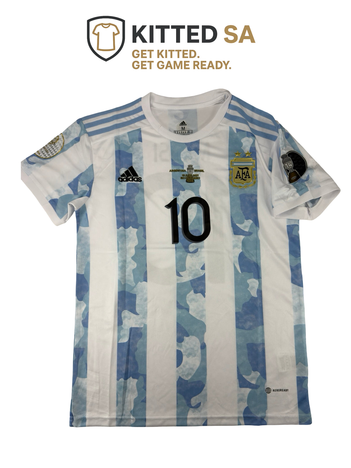 Argentina 2021 Messi Copa América Final Home Kit