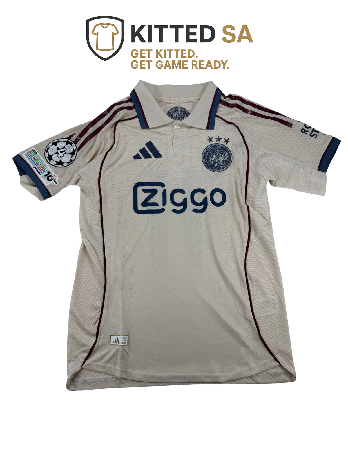 Ajax 2025/26 750 Year Anniversary Godts Third Player Edition Kit