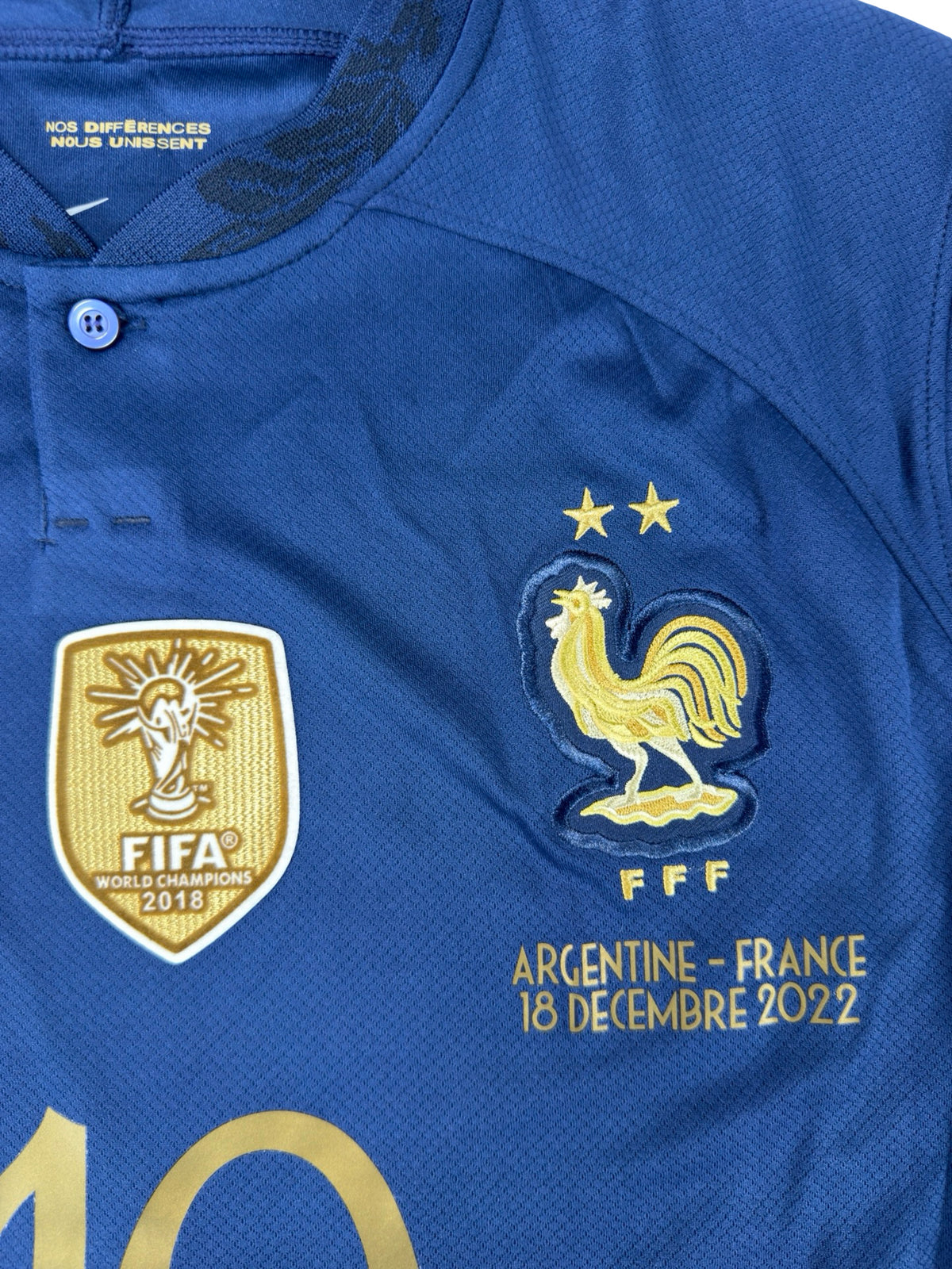 France 2022 Mbappé World Cup Final Home Kit