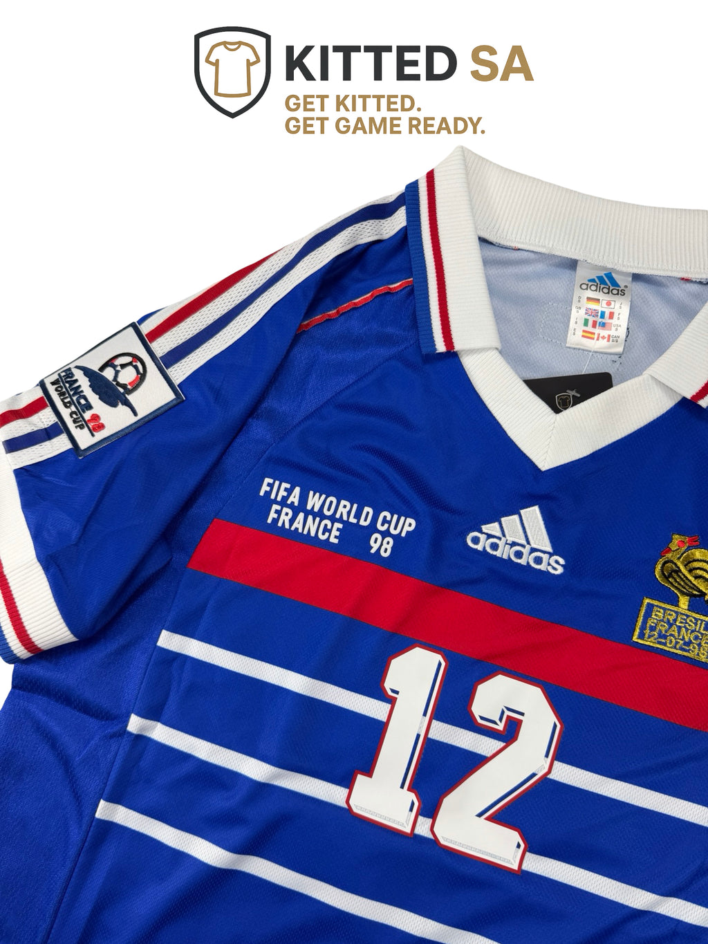 France 1998 Henry World Cup Final Home Kit