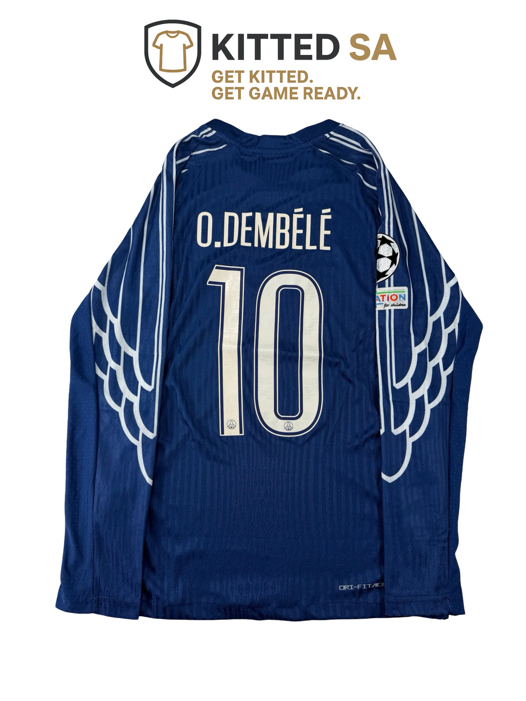 PSG 2024/25 Jordan Wings Fourth Long Sleeve Dembélé Player Edition Kit