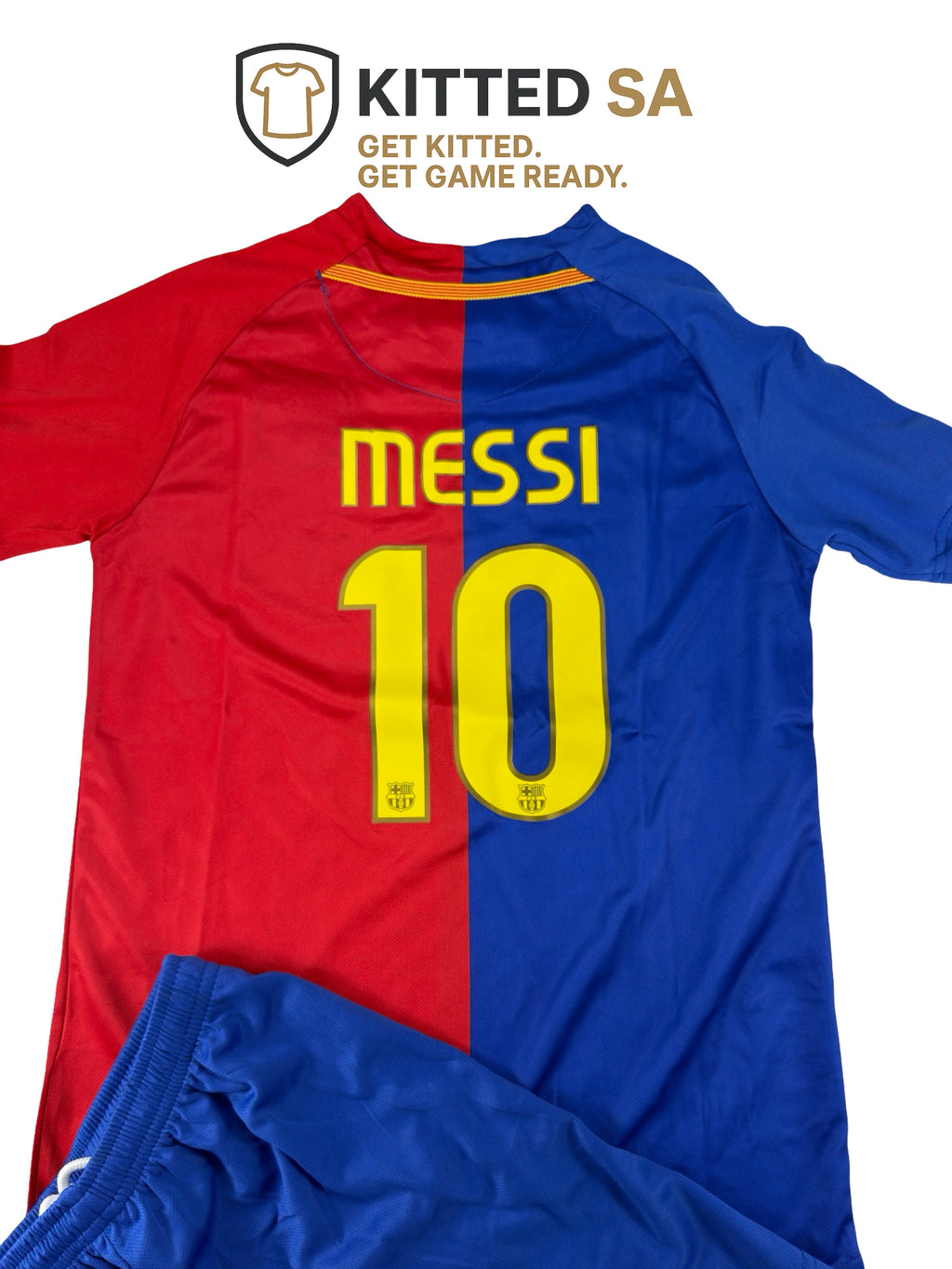 Barcelona 2009 Messi Champions League Final Kids Kit with Shorts & Socks