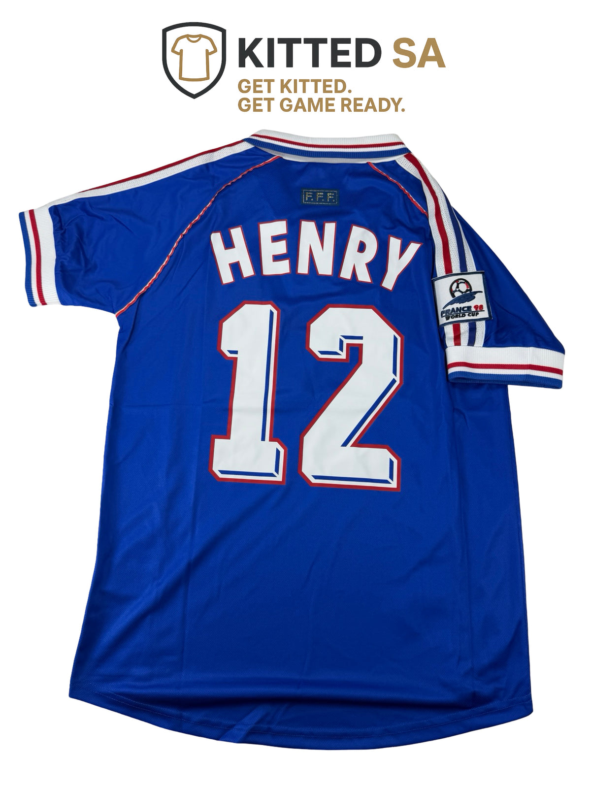 France 1998 Henry World Cup Final Home Kit
