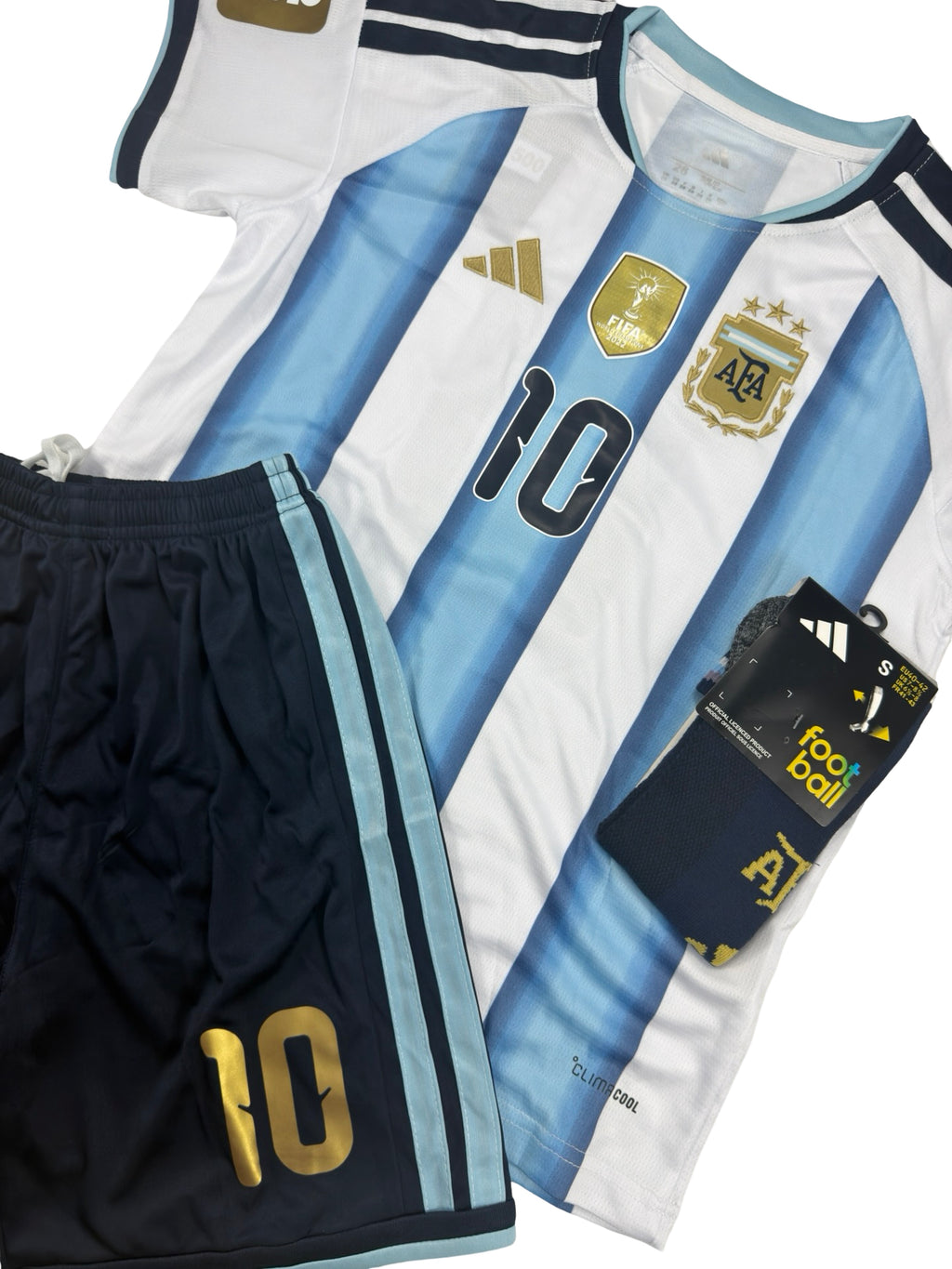 Argentina 2026 Messi World Cup Home Kids Kit with Shorts & Socks