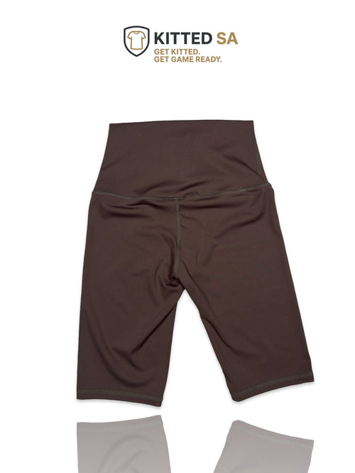 Alo High-Waist Biker Shorts – Chocolate Brown