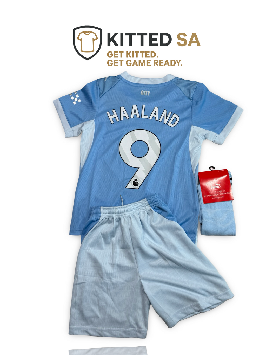 Manchester City 2026/27 Haaland Home Kids Kit with Shorts and Socks