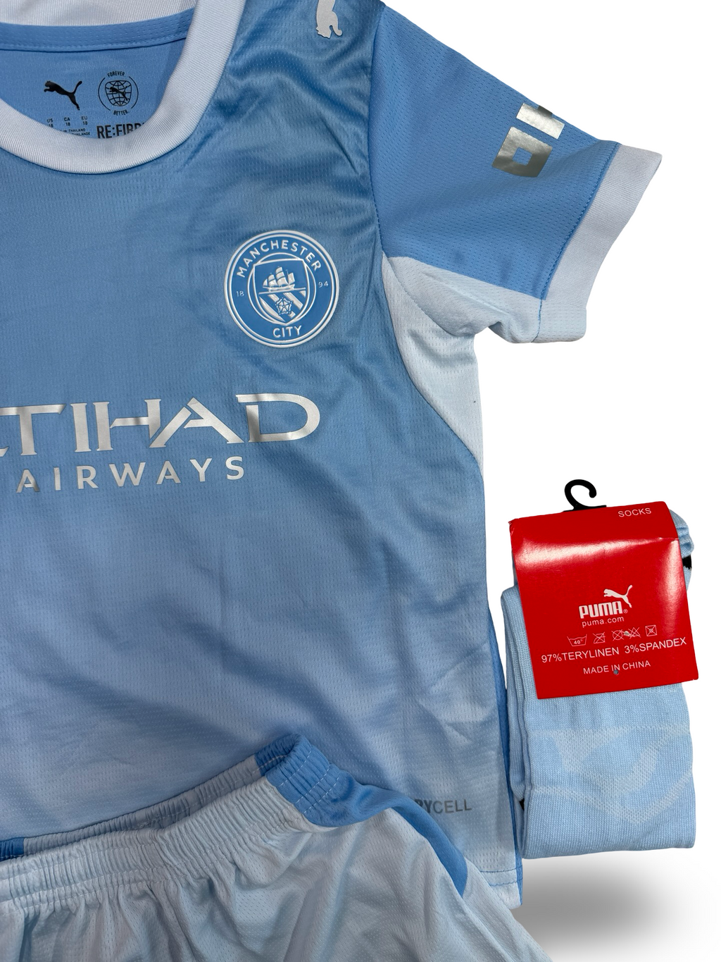 Manchester City 2026/27 Haaland Home Kids Kit with Shorts and Socks