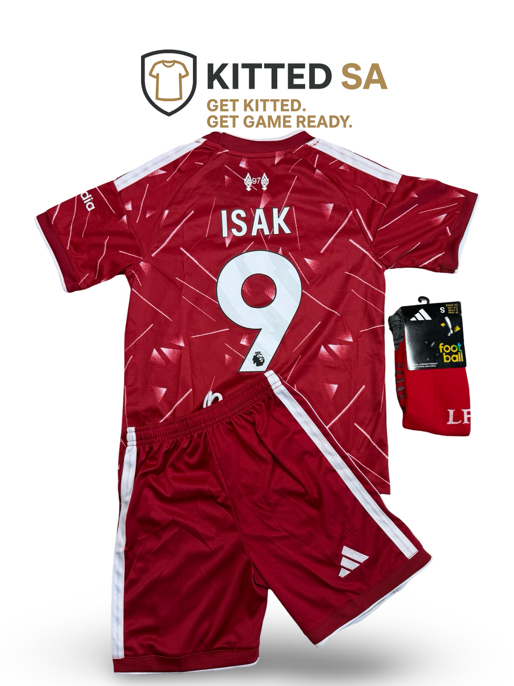 Liverpool 2026/27 Isak Home Kids Kit with Shorts and Socks