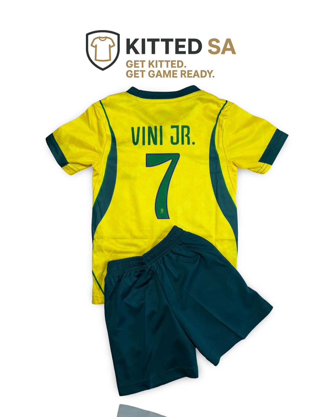 Brazil 2026 Vini Jr Home Kids Kit with Shorts