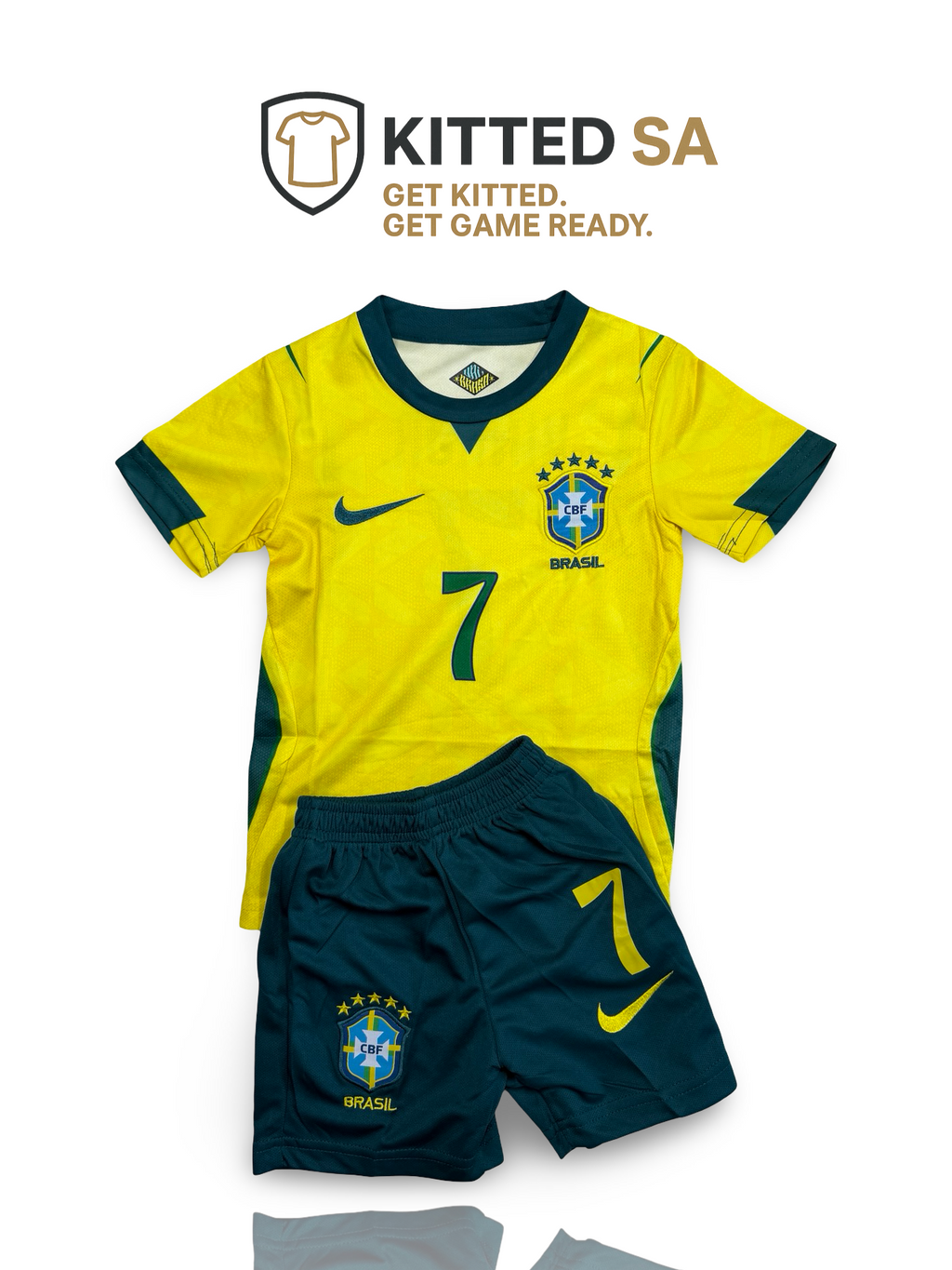 Brazil 2026 Vini Jr Home Kids Kit with Shorts