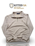 Polo Ralph Lauren Cotton 3/4 Zip Sweater – Beige