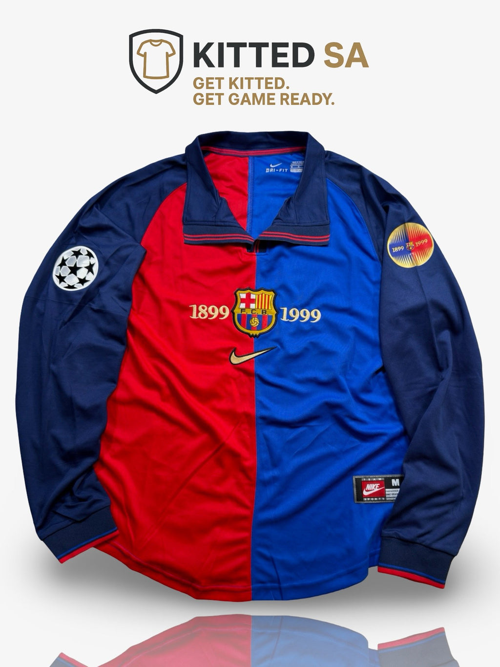 Barcelona 1999/00 Rivaldo Champions League Kit