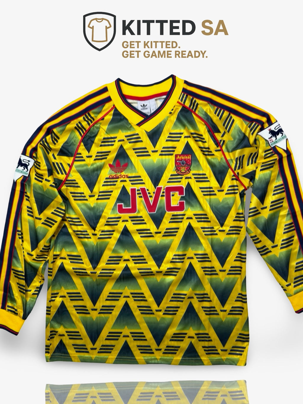 Arsenal 91/93 Ian Wright Bruised Banana Away Long Sleeve