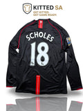 Manchester United 07/08 Scholes Black Long Sleeve