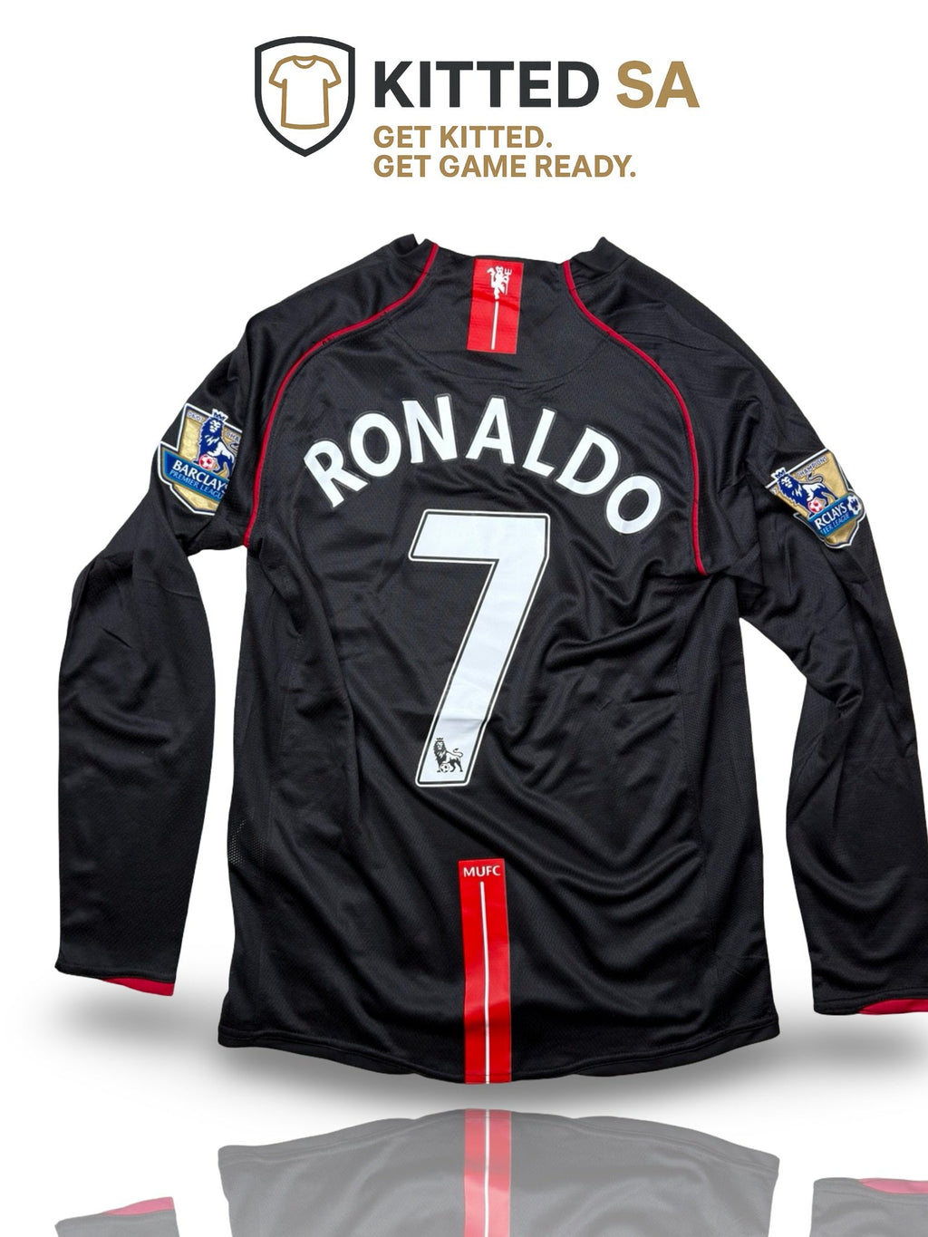 Manchester United 07/08 Ronaldo Black Long Sleeve