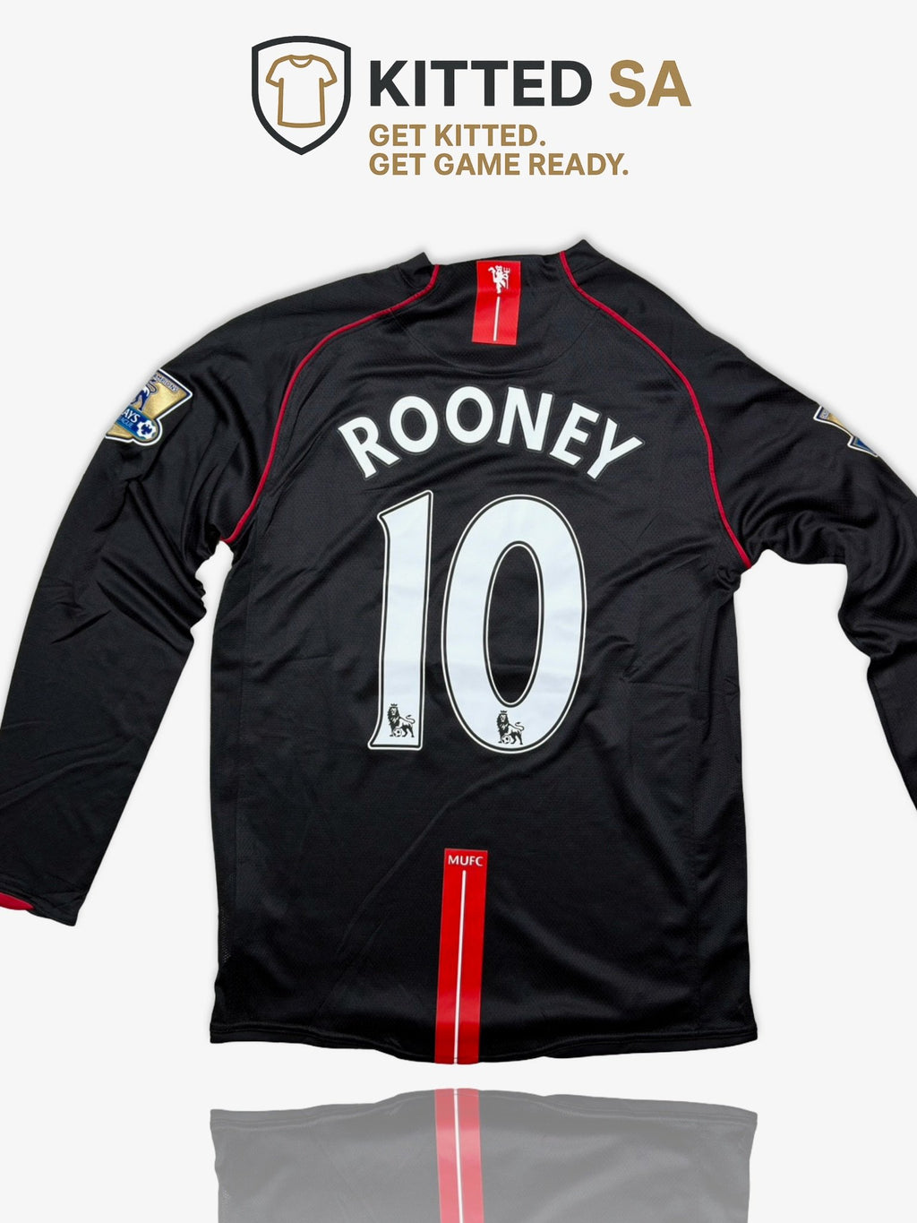 Manchester United 07/08 Rooney Black Long Sleeve