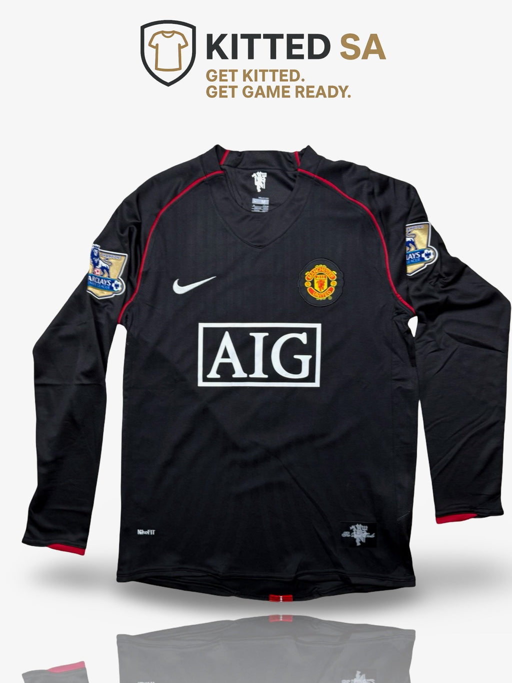 Manchester United 07/08 Scholes Black Long Sleeve
