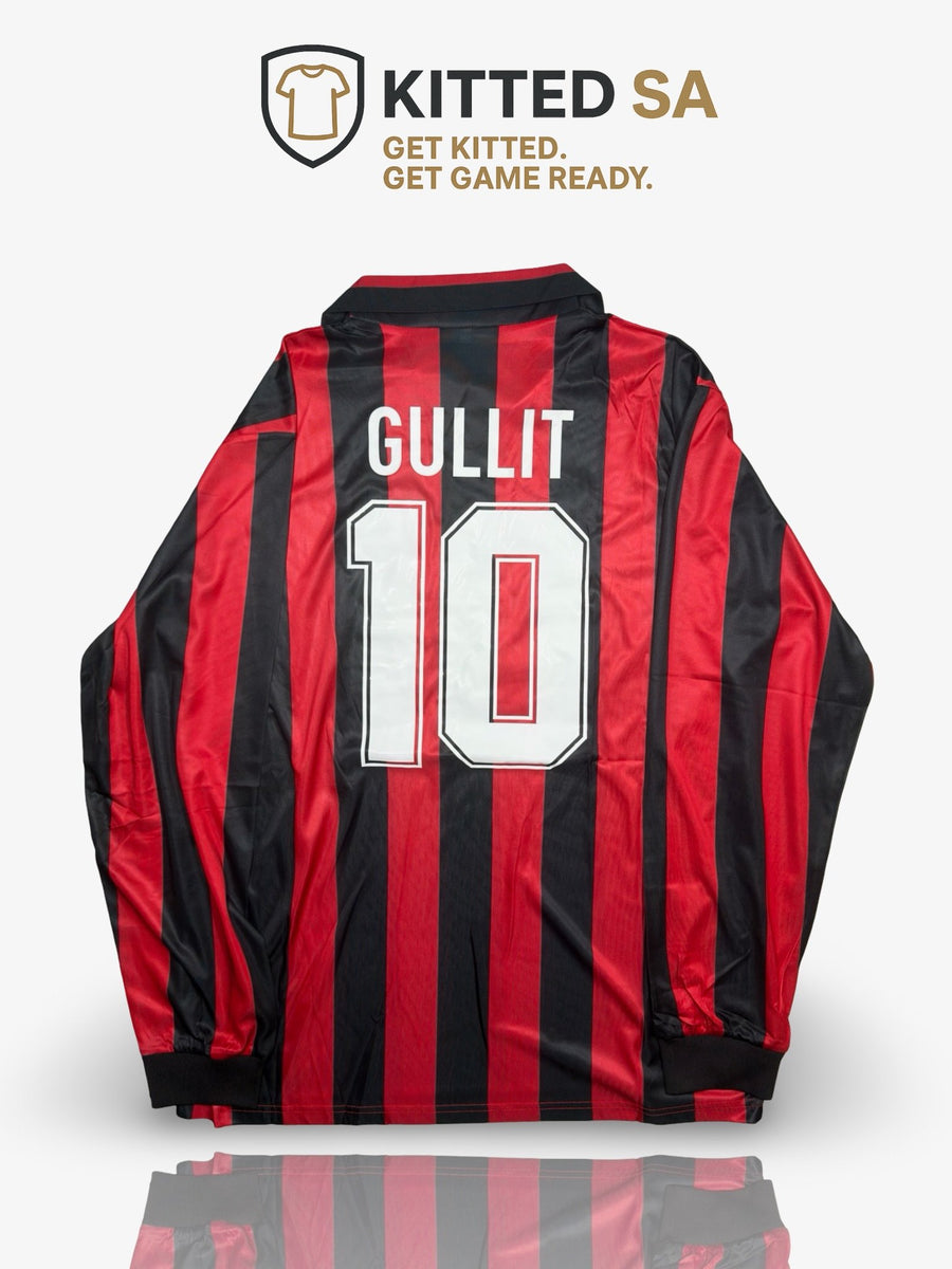 AC Milan 1989/90 Gullit Home Long Sleeve Kit