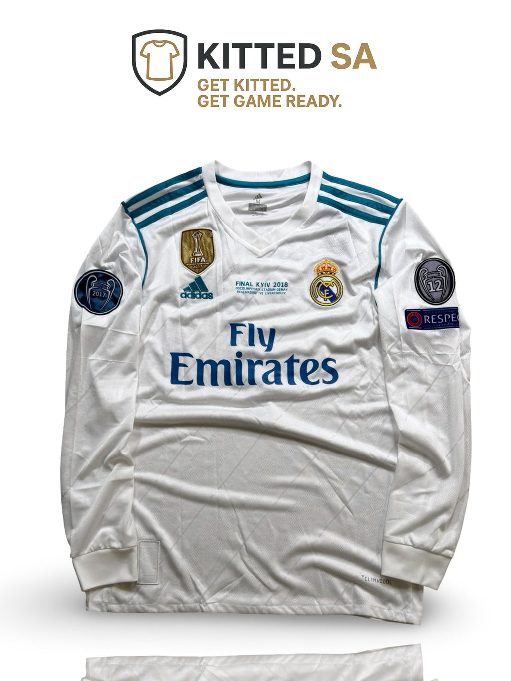 Real Madrid 2018 Bale Final Long Sleeve Kit