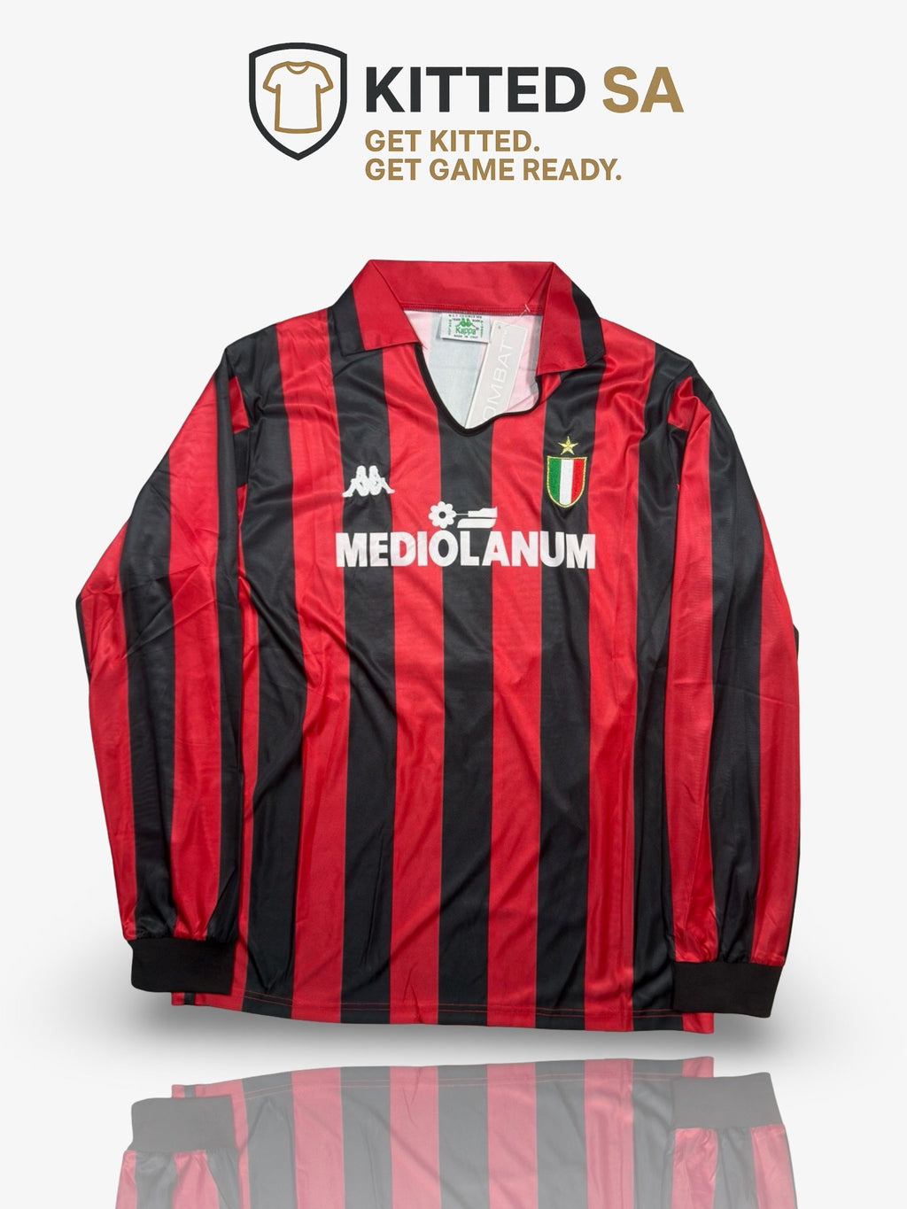 AC Milan 89/90 Van Basten Home Long Sleeve Kit