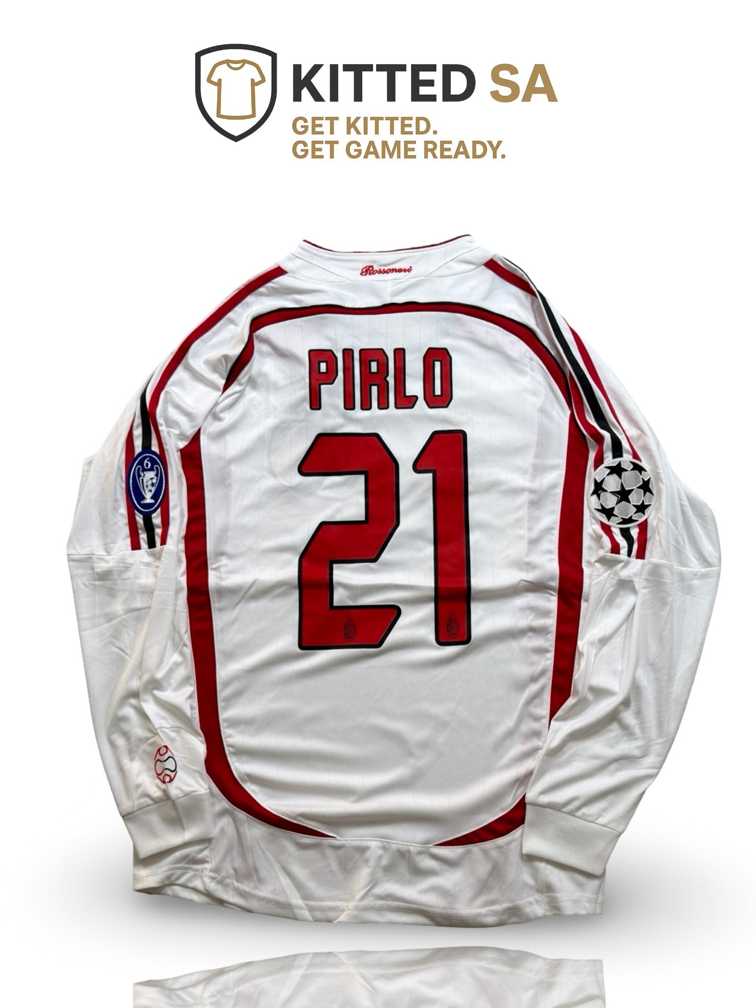 AC Milan 2006/07 Pirlo Final Long Sleeve Kit – KITTED SA