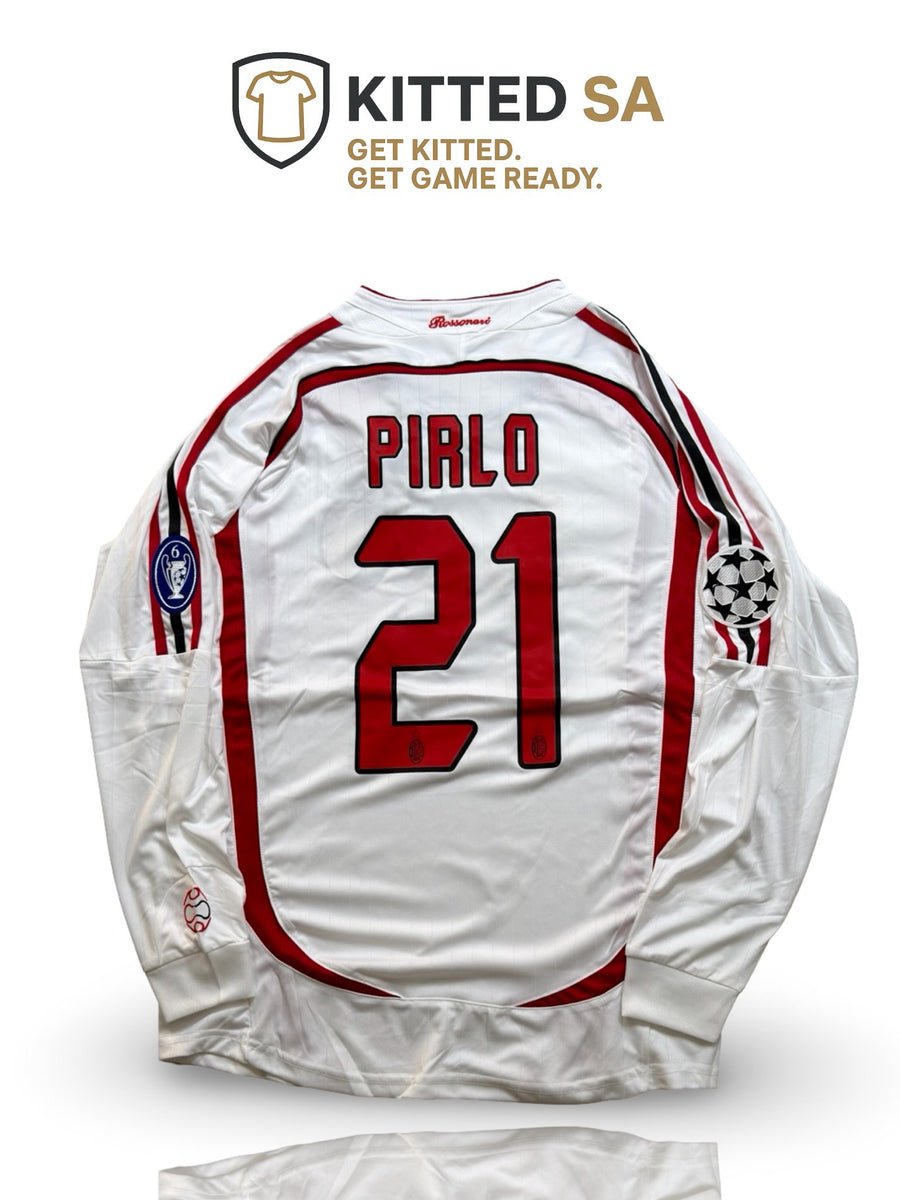 AC Milan 2007 Pirlo Final Long Sleeve Kit