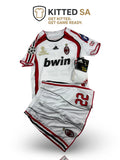 AC Milan 2007 Kaká Final Away Kids Kit with Shorts and Socks