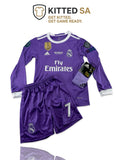 Real Madrid 2016/17 Ronaldo Champions League Final Away Kids Kit with Shorts and Socks