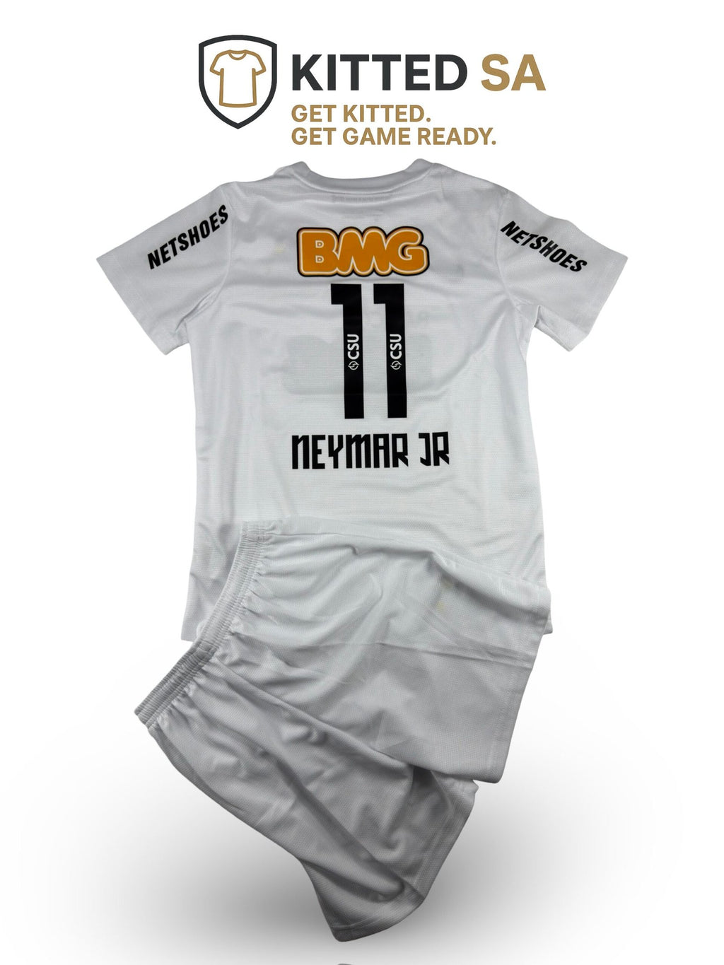 Santos FC 2011/12 Neymar Jr Home Kids Kit with Shorts and Socks
