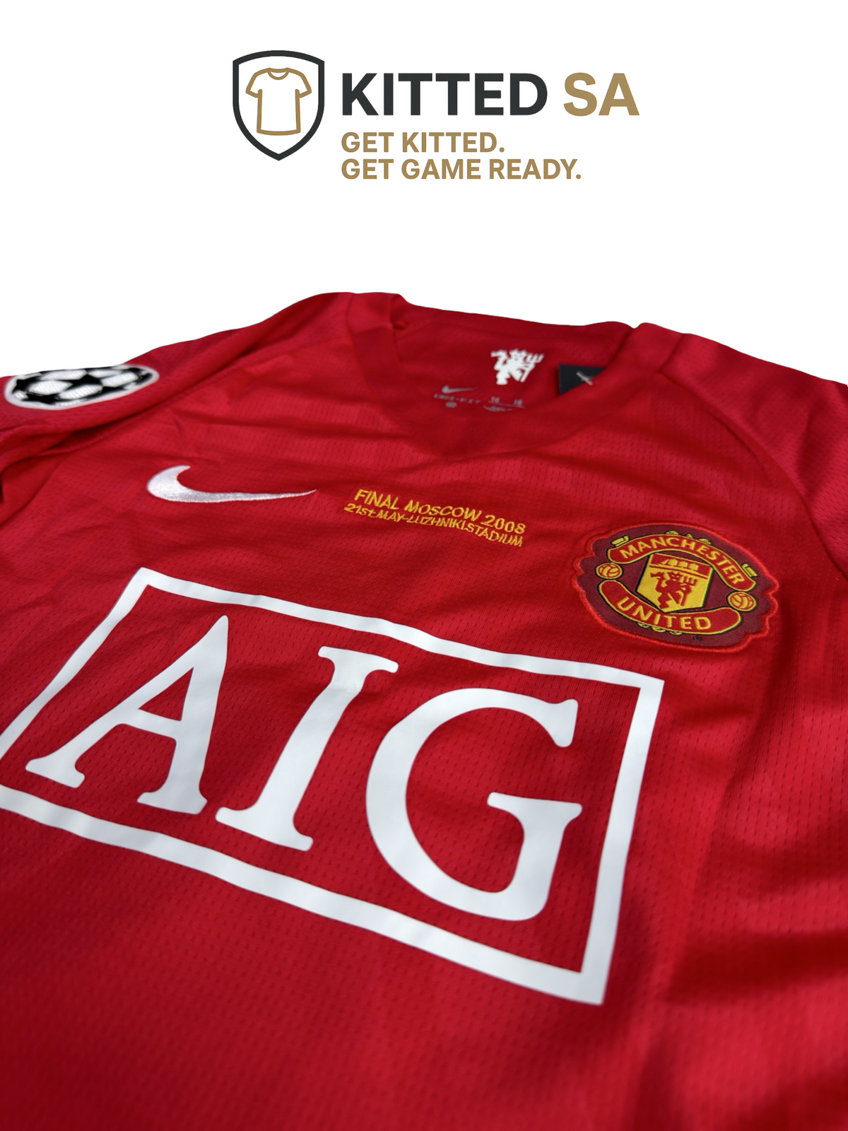 Manchester United 2008 Moscow Final Ronaldo Kids Kit