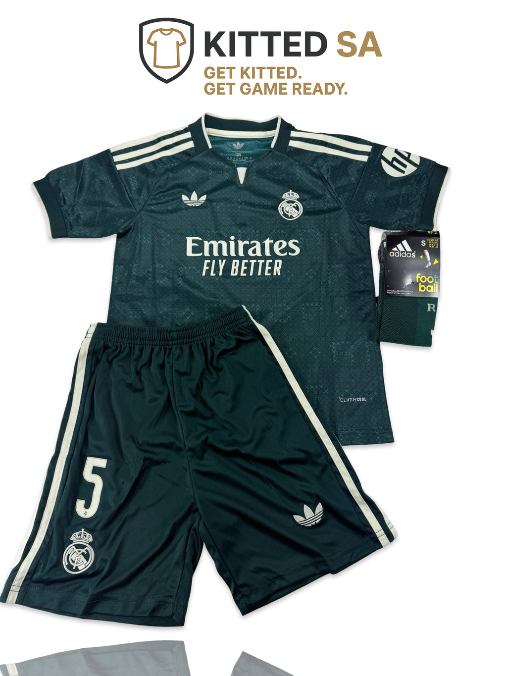 Real Madrid 2026/27 Bellingham Away Kids Kit with Shorts & Socks