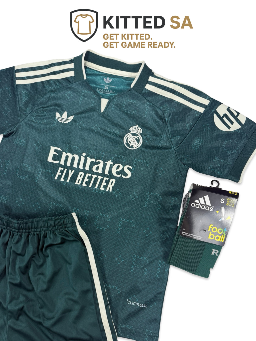 Real Madrid 2026/27 Bellingham Away Kids Kit with Shorts & Socks