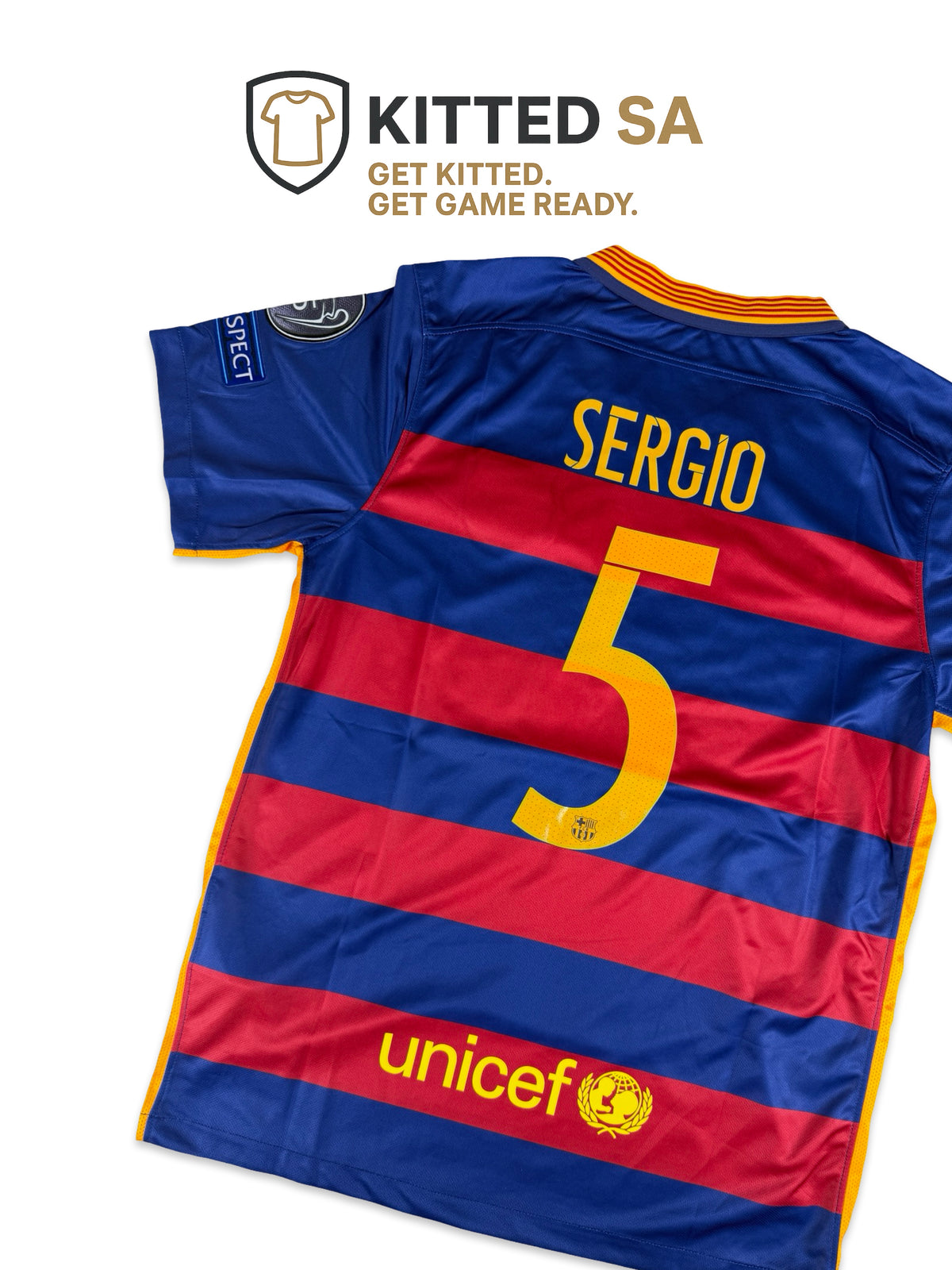 Barcelona 2015/16 Sergio Busquets Home Kit