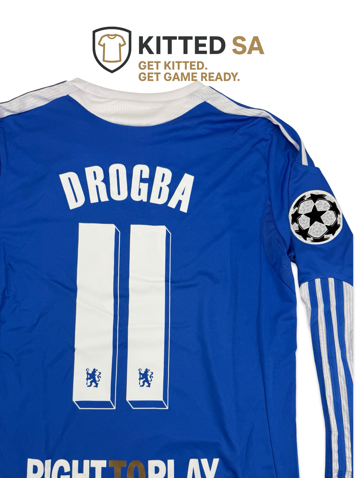 Chelsea 2012 Drogba Champions League Final Home Long Sleeve Kit