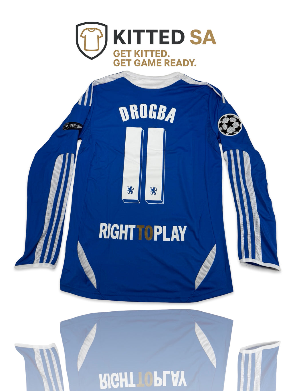 Chelsea 2012 Drogba Champions League Final Home Long Sleeve Kit