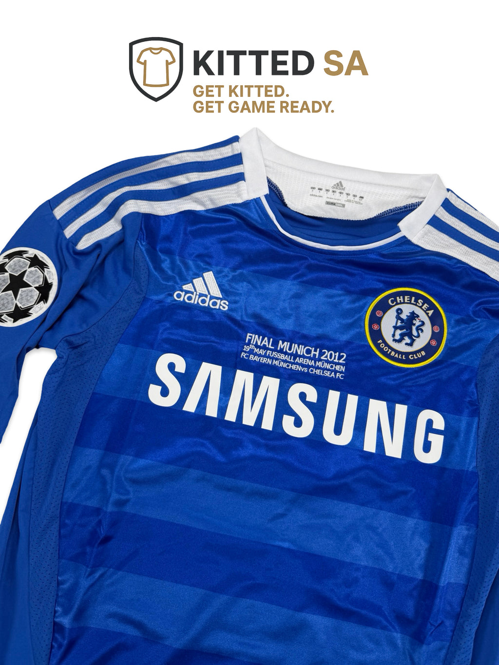 Chelsea 2012 Drogba Champions League Final Home Long Sleeve Kit