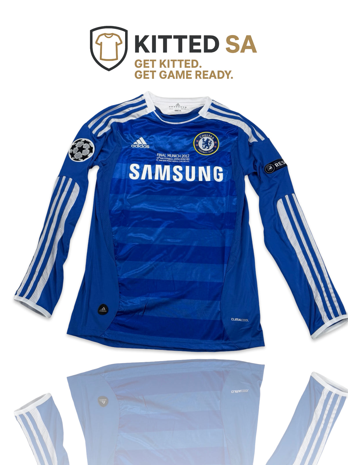Chelsea 2012 Drogba Champions League Final Home Long Sleeve Kit