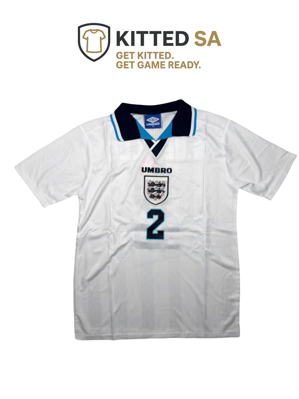 England 1996 Gary Neville Home Kit