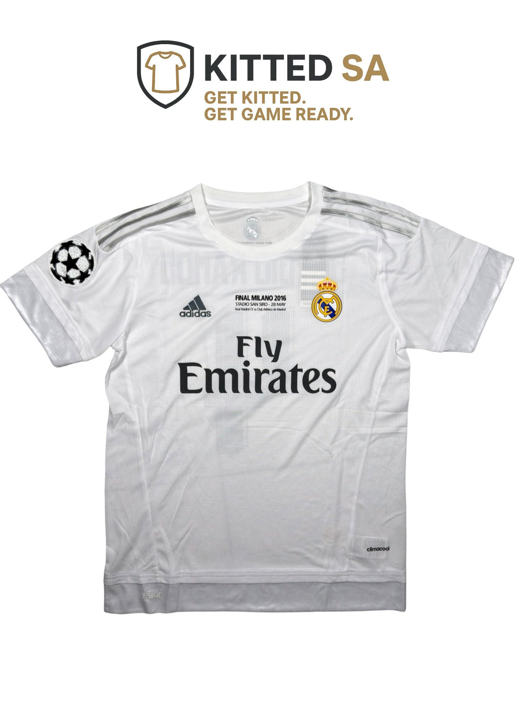 Real Madrid 15/16 Sergio Ramos Champions League Final Kit