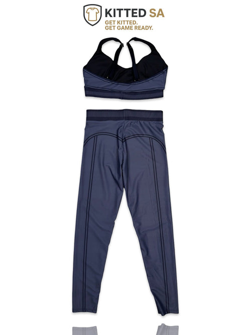 Alo Performance Set – Steel Blue Contrast