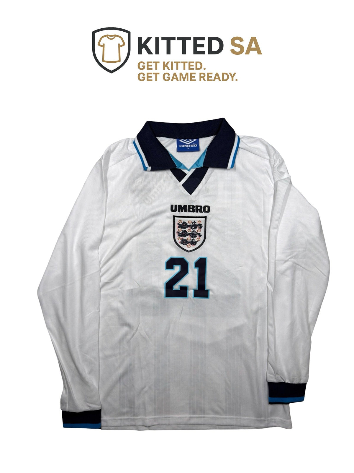 England 1996 Fowler Home Long Sleeve Kit