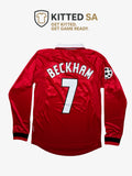 Manchester United 98/99 Beckham Champions League Final Long Sleeve Kit
